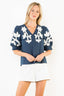 Embroidered Puff Sleeve Top