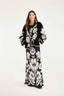 Floral Arabesque Fleece Coat