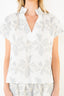 Short Sleeve Embroidery Floral Top