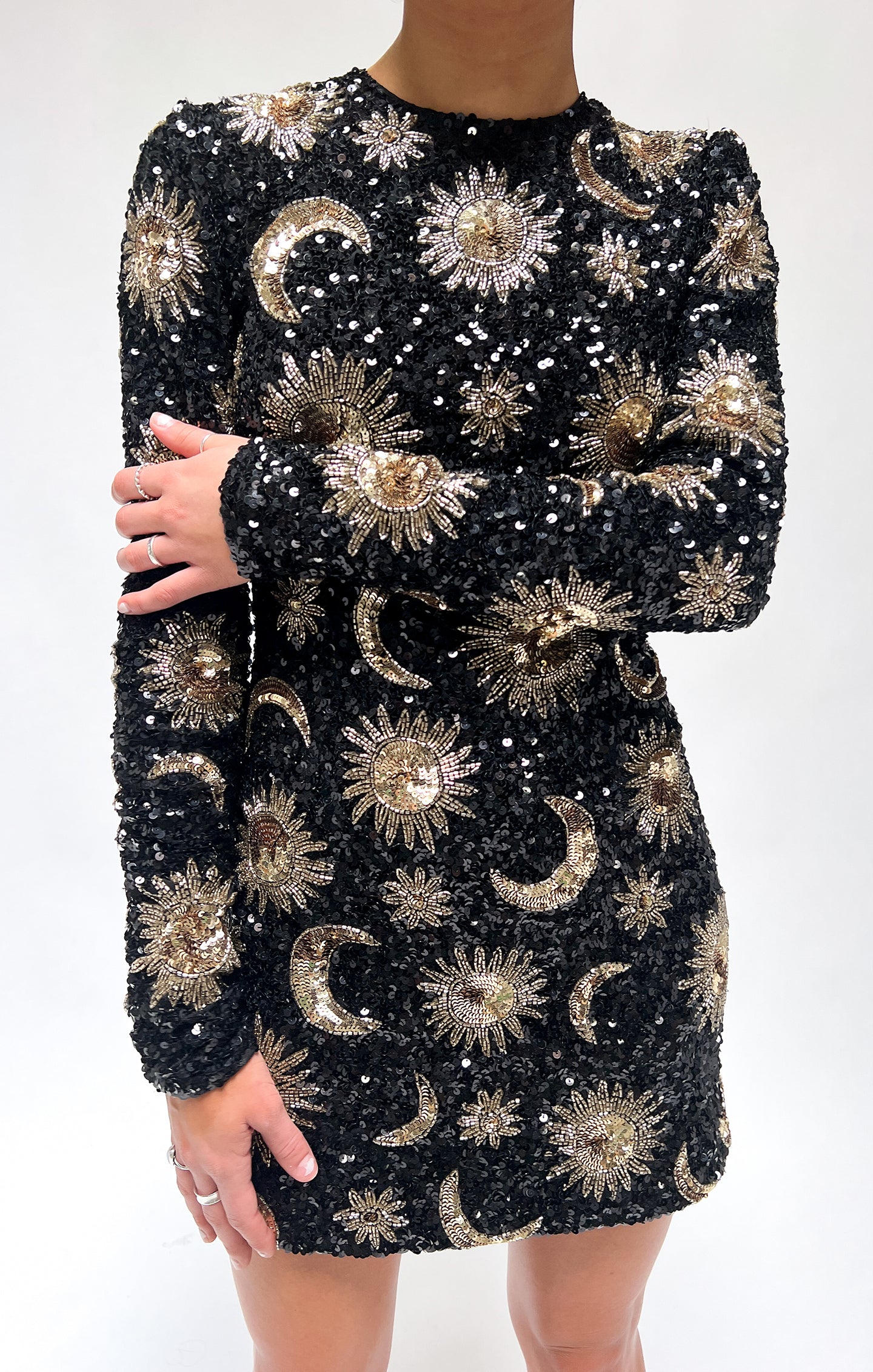 Myth Mini Dress- Celestial Sequins