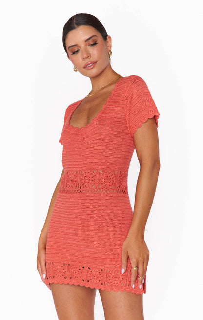 Destination Mini Crochet Dress