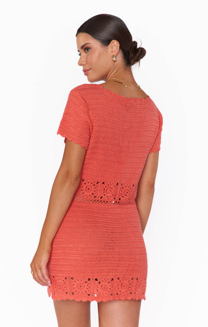 Destination Mini Crochet Dress