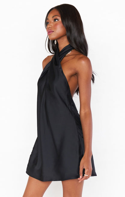 Jasmine Halter Mini Dress